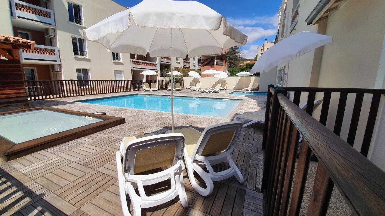 Ferienwohnung La Terrasse De L'Imbut - Climatisation & Piscine Gréoux-les-Bains Exterior foto